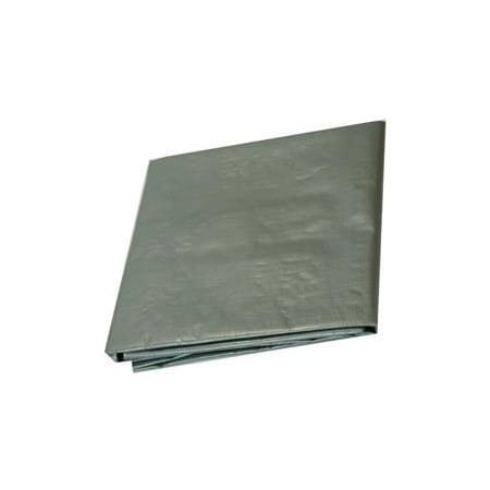 Harpster Of Philipsburg Medium Duty Tarp, Silver, High-Density Polyethylene S12x12